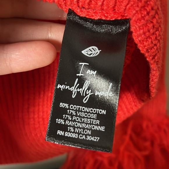 NWT NIC+ZOE Night Fall Fringe-Trim Button-Down Cardigan Size Petite Medium - Picture 6 of 8